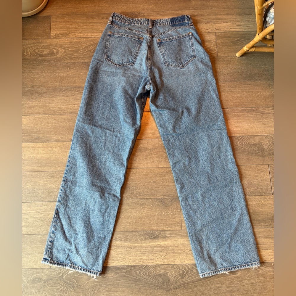 Abercrombie & Fitch Straight Leg Jeans - Medium Blue Denim - Picture 4 of 5